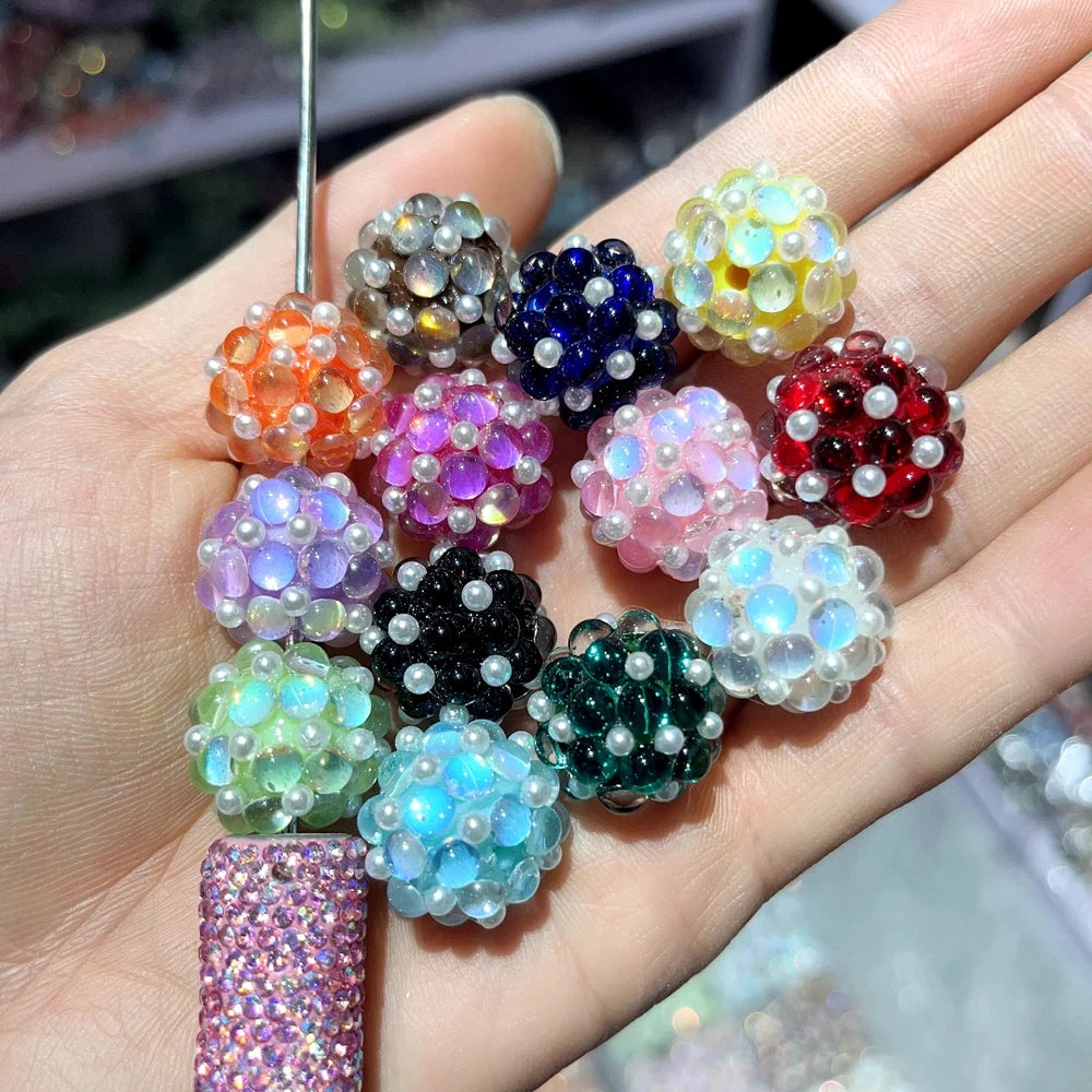 Bubble Pearls Acrylic DIY Fancy Beads-Random Mix