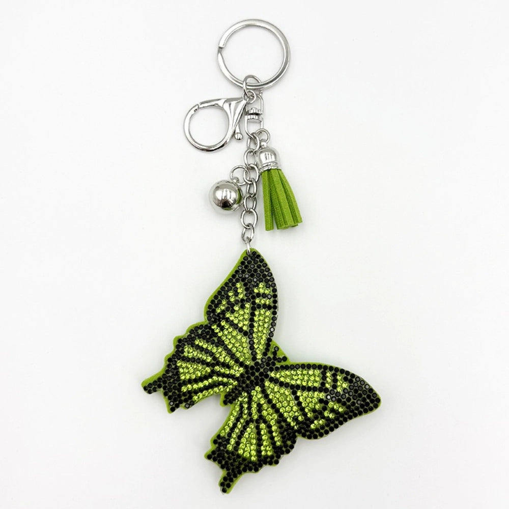 Butterfly Rhinestone Keychain for DIY