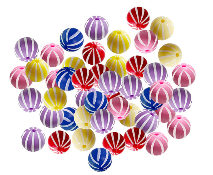 Rainbow Watermelon Silicone Balls-50PCS