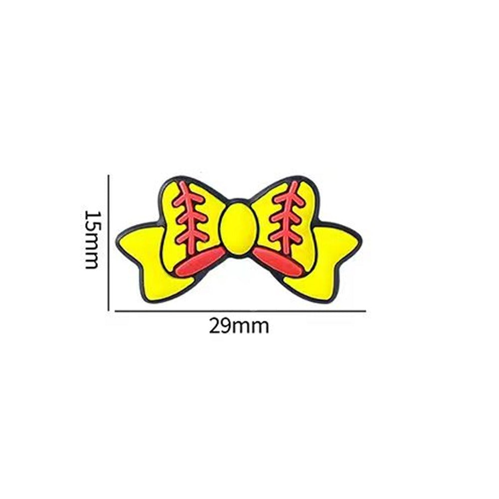 3D Cartoon Bowknot Ball Pattern Silicone Beads-10PCS