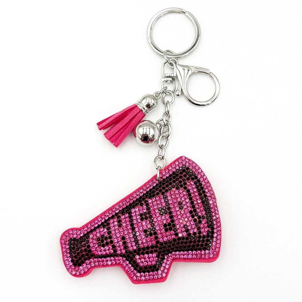 Cheerleading Squad Rhinestone Keychain for DIY