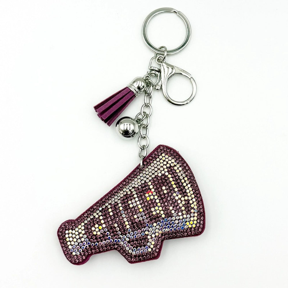 Cheerleading Squad Rhinestone Keychain for DIY