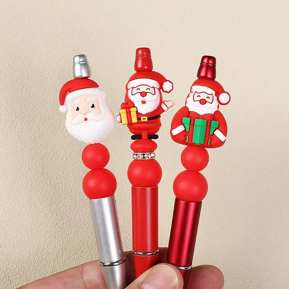 3D Christmas Series Silicone Focal Beads for DIY Pens Bracelet