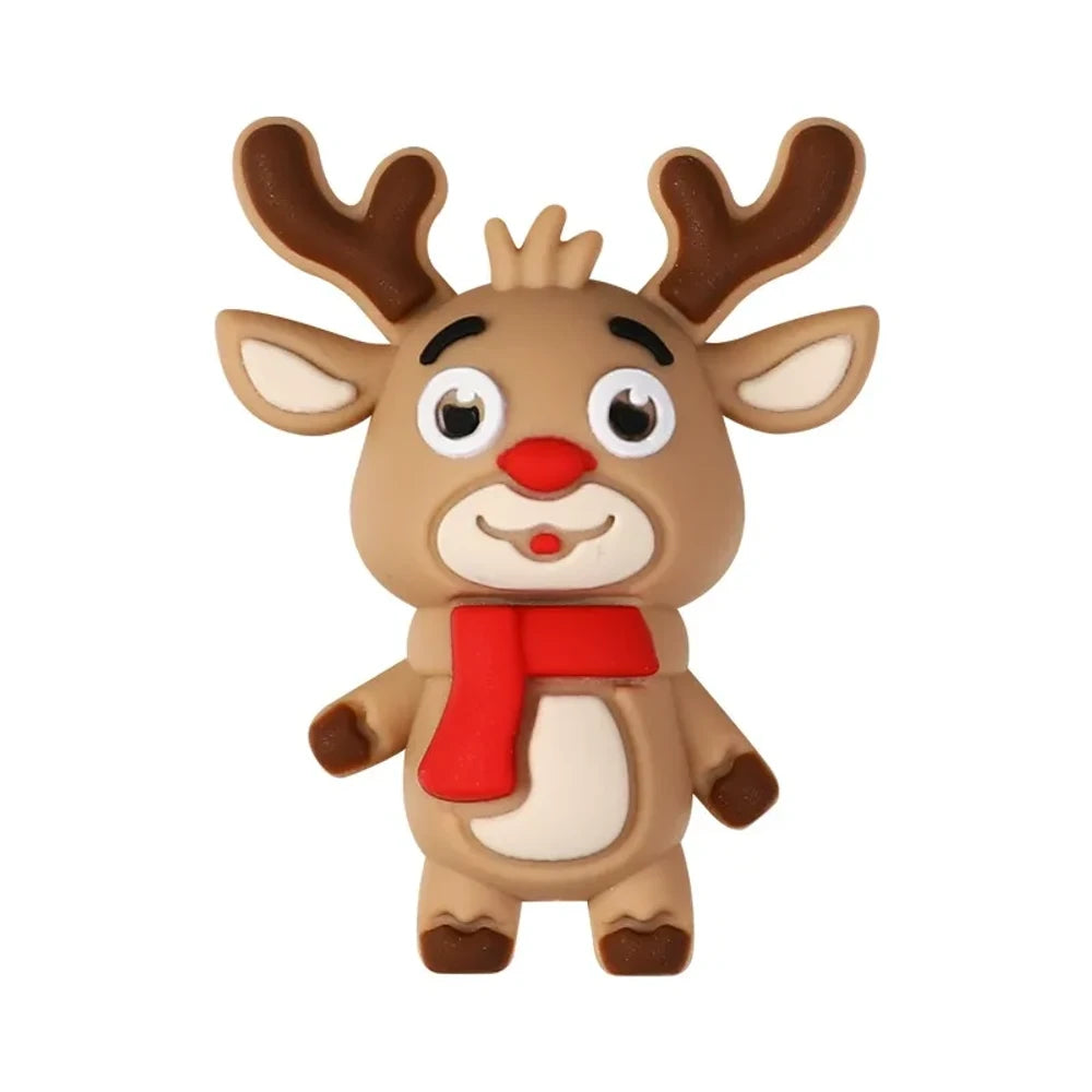 3D Christmas Series Silicone Focal Beads for DIY Pens Bracelet