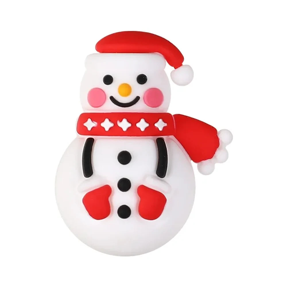 3D Christmas Series Silicone Focal Beads for DIY Pens Bracelet