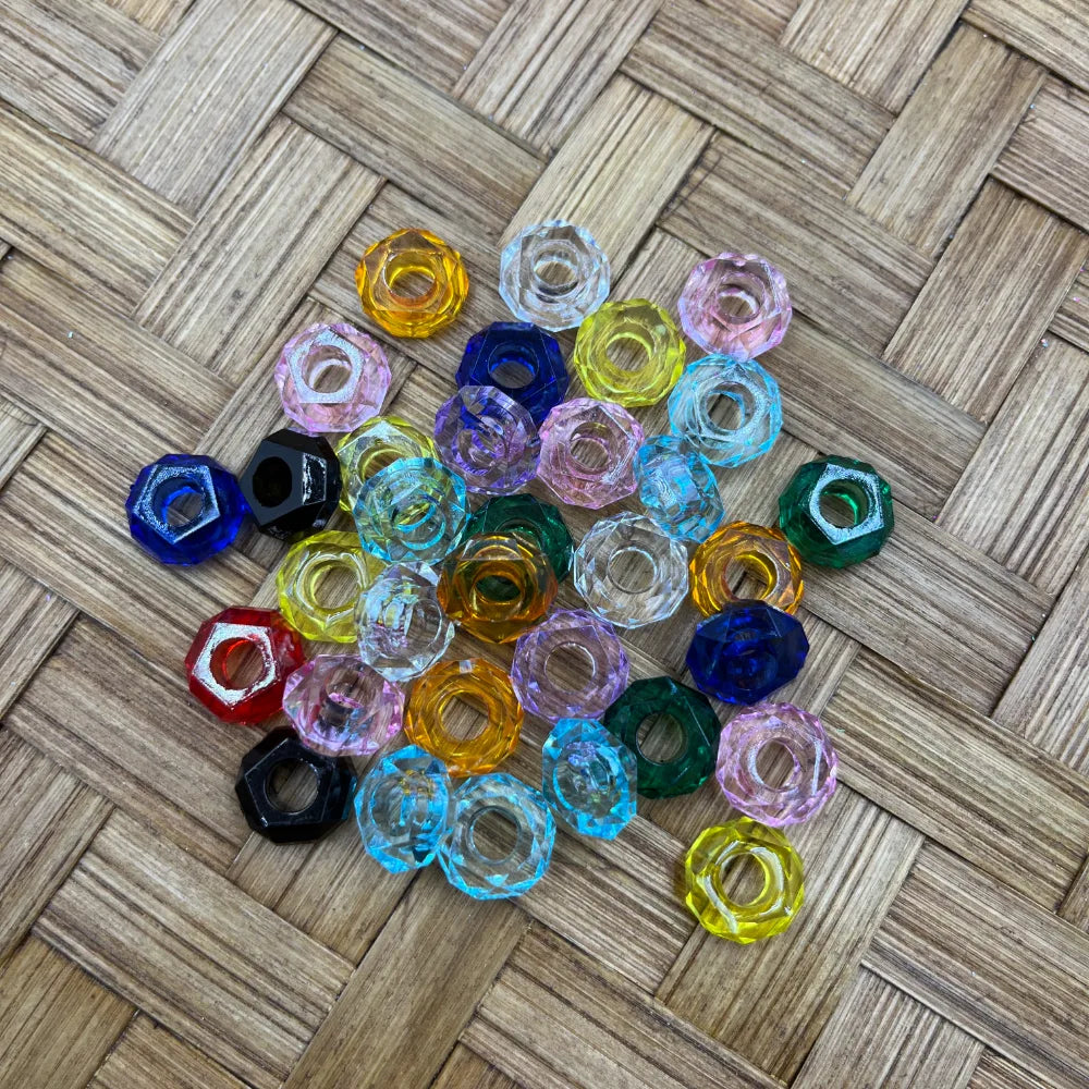 Clear Acrylic Spacer Beads | Beadable Pens Keychain Bracelet