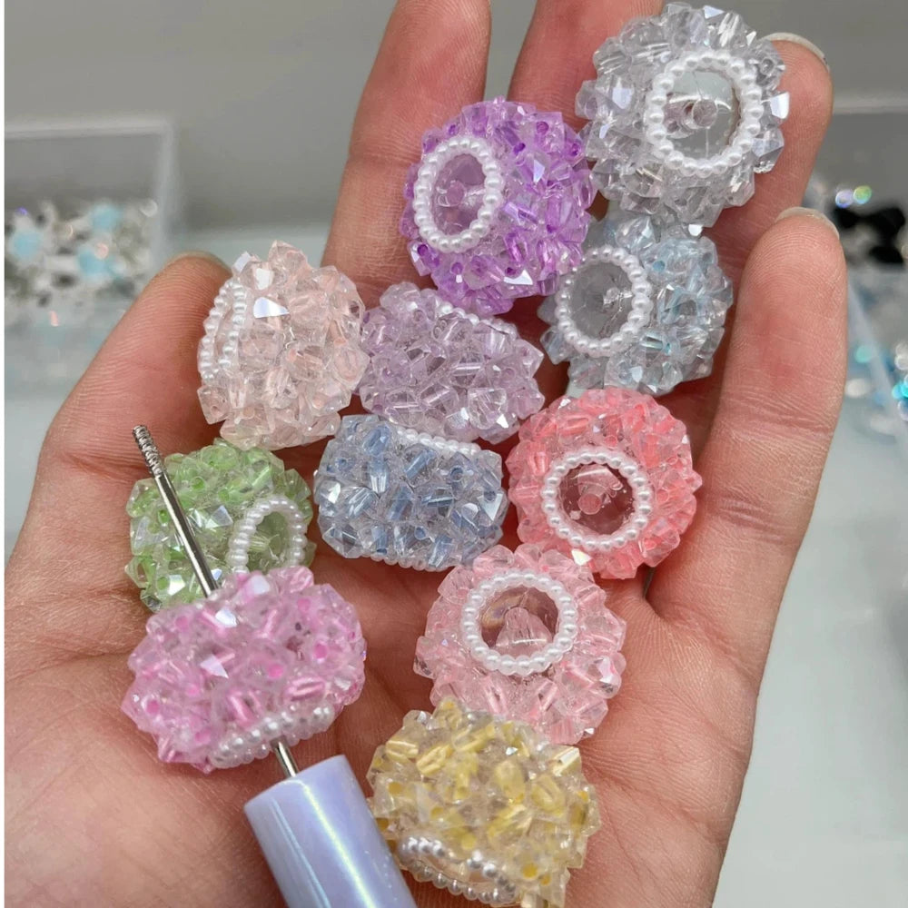 Clear crystal Acrylic DIY Fancy Beads-Random Mixed