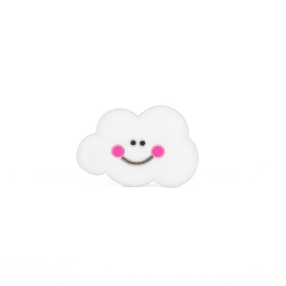 Flatback Cloud Silicone Focal Bead | Beadable Pens Keychains Badge