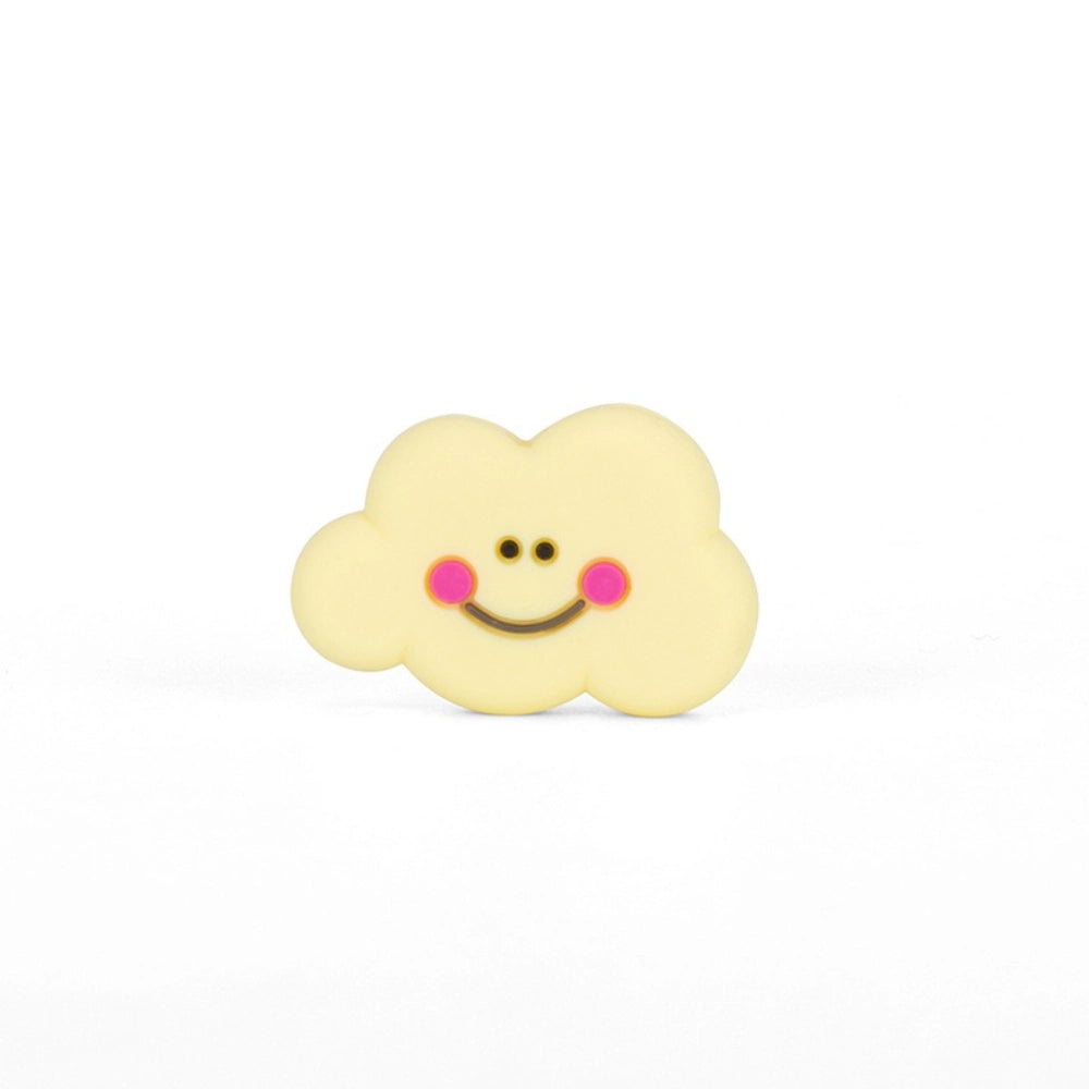 Flatback Cloud Silicone Focal Bead | Beadable Pens Keychains Badge