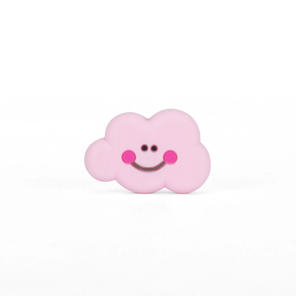 Flatback Cloud Silicone Focal Bead | Beadable Pens Keychains Badge