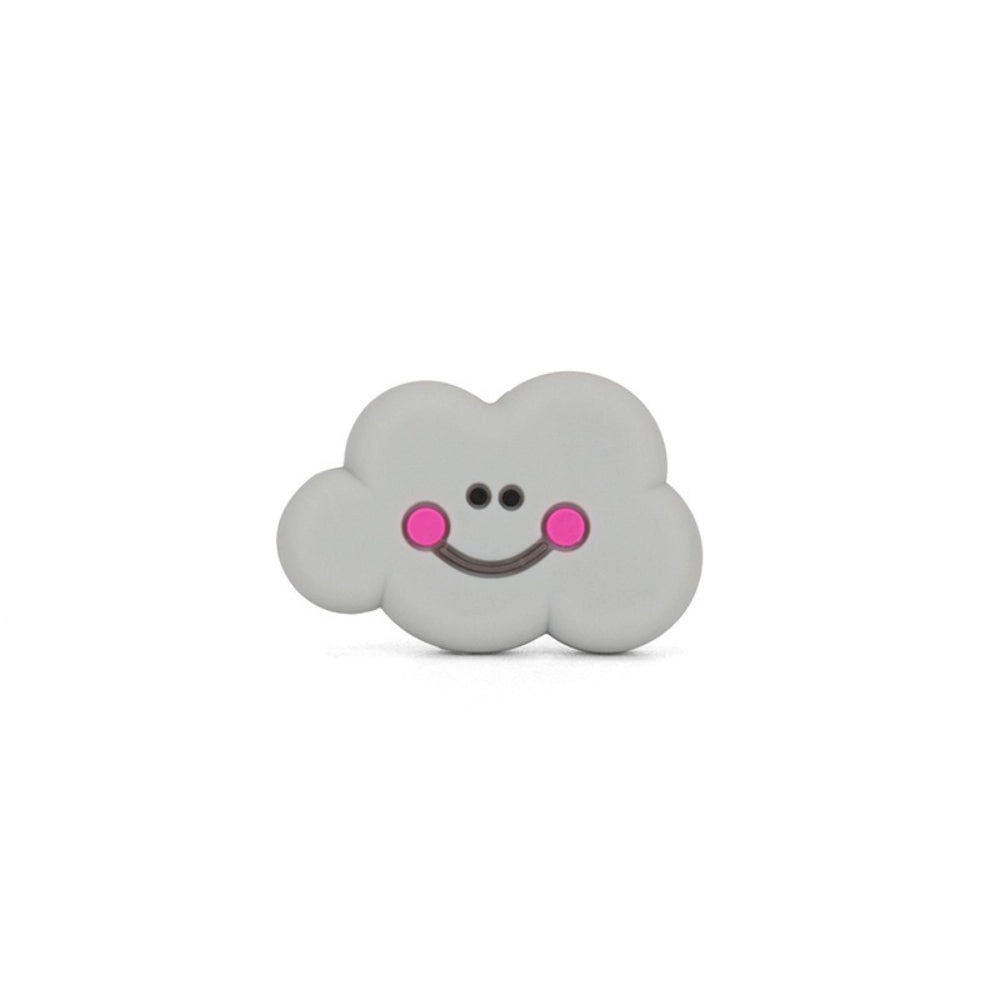 Flatback Cloud Silicone Focal Bead | Beadable Pens Keychains Badge