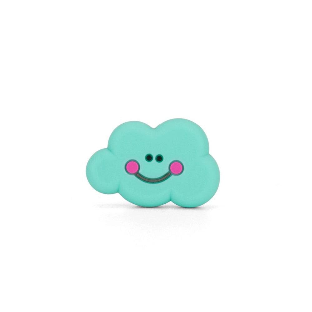 Flatback Cloud Silicone Focal Bead | Beadable Pens Keychains Badge