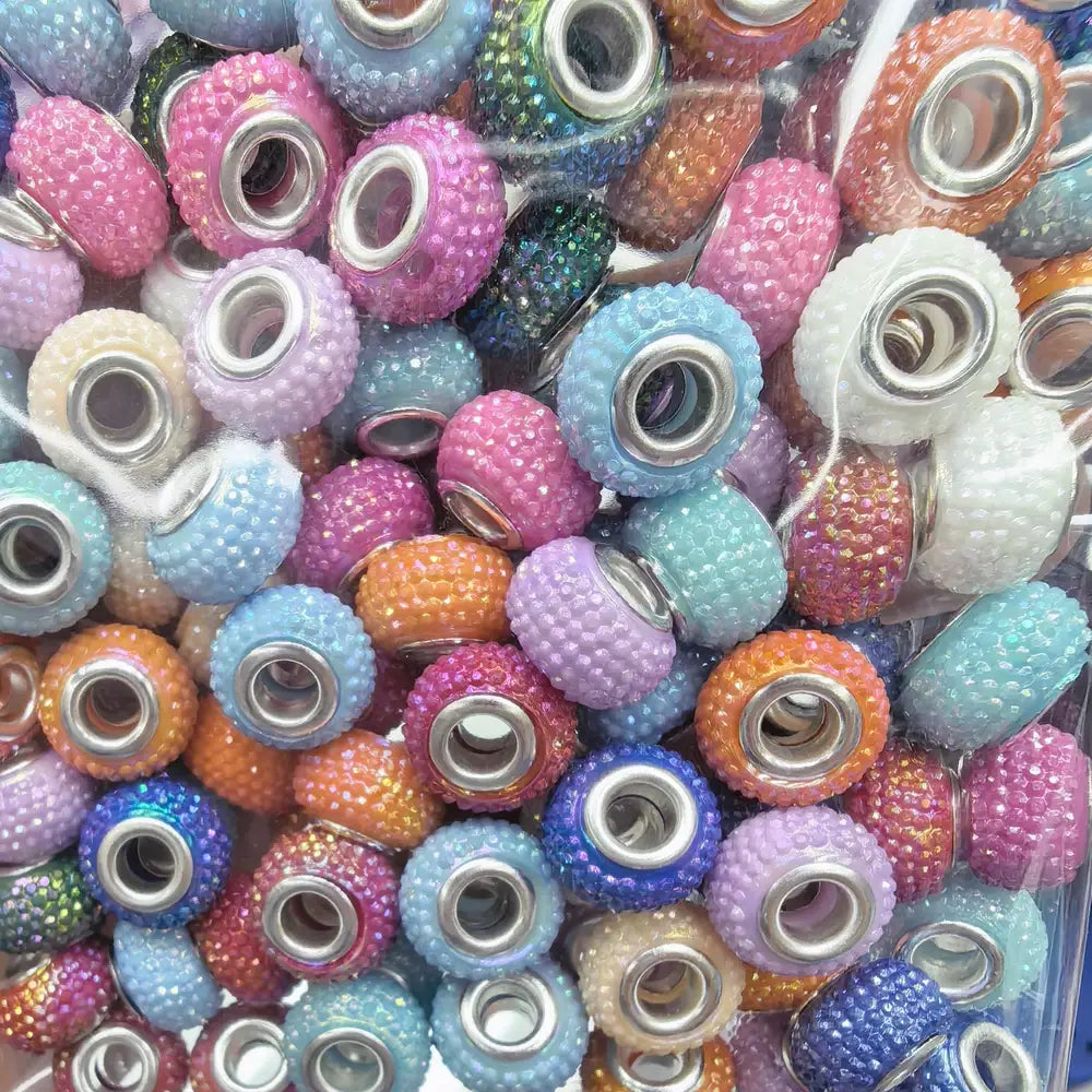 Colorful Acrylic Big Hole Spacer