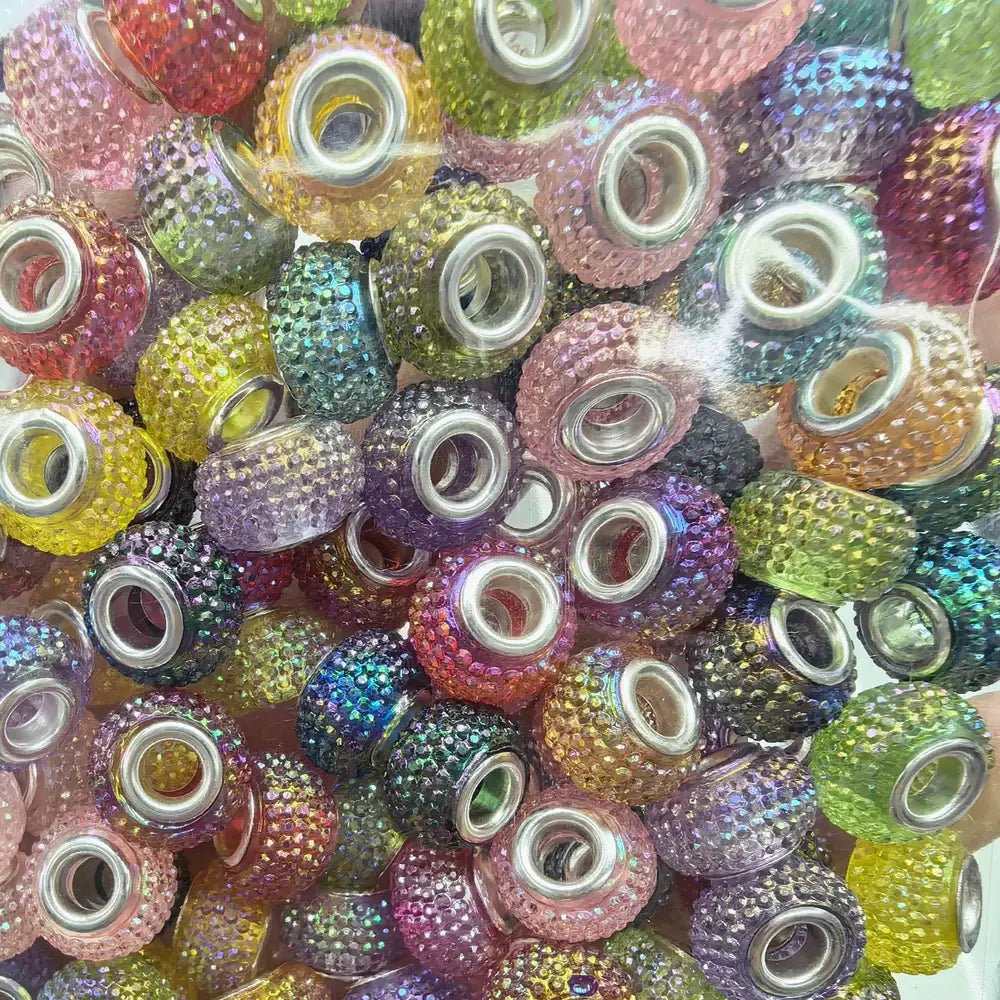 Colorful Acrylic Big Hole Spacer