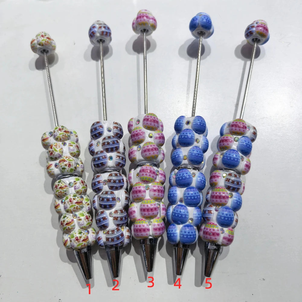 Colorful Eggs Mini AB Rhinestones Beadable Clay Pens
