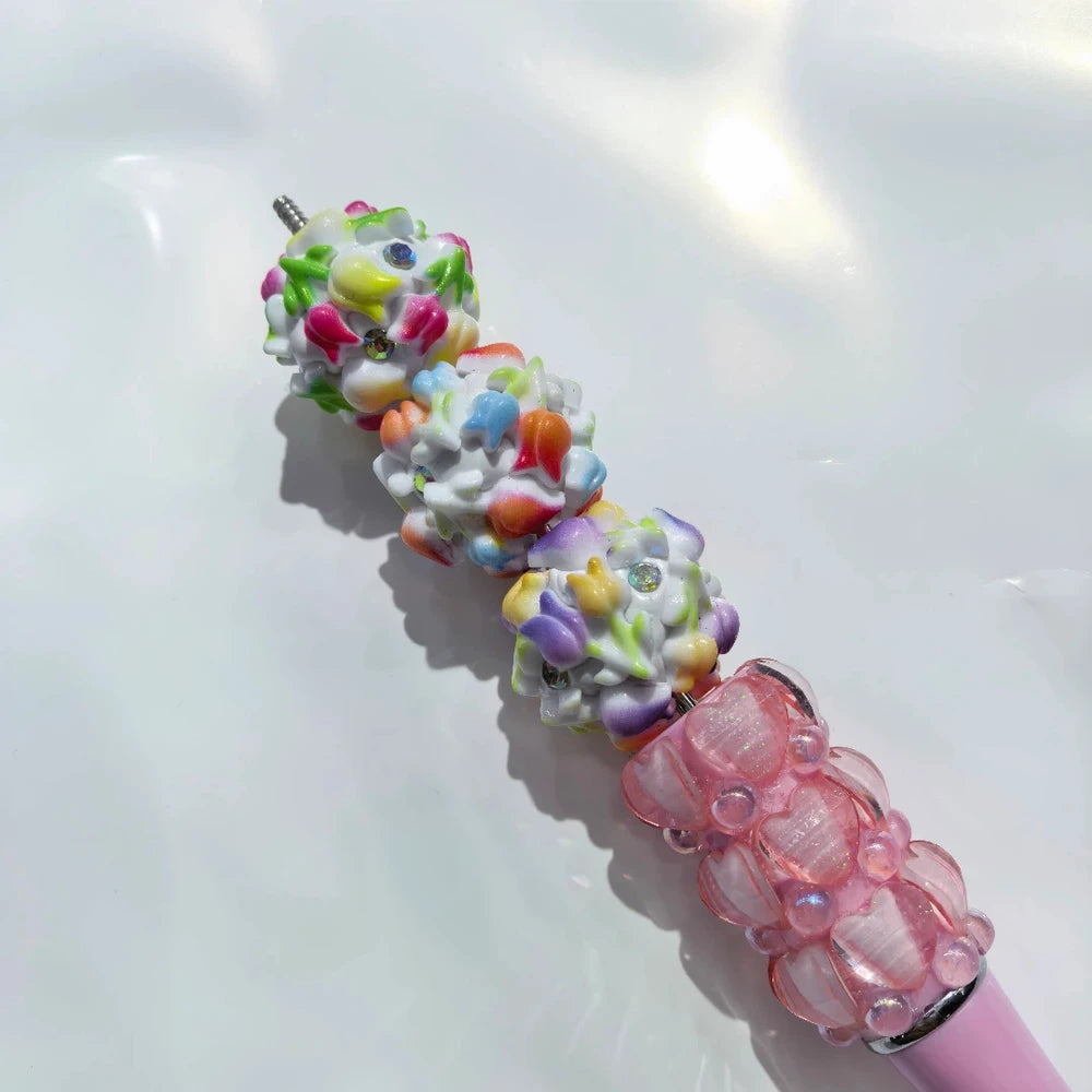 Colorful Tulips Clay DIY Fancy Beads-Random Mixed