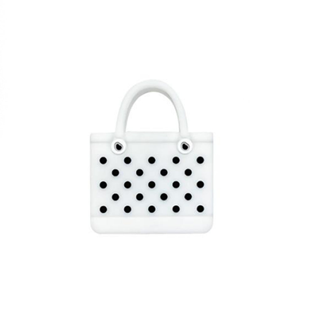 Solid Color Beach Bag Silicone Beads-10PCS