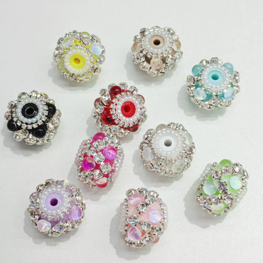 Diamond Rhinestone Pearls Rhinestone Chain Acrylic DIY Fancy Beads-Random Mixed