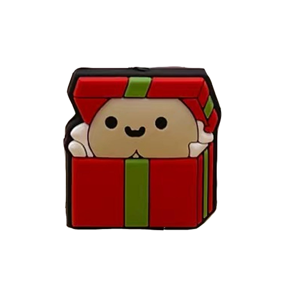 Cartoon Gift Box Pattern Image Silicone Beads-10PCS