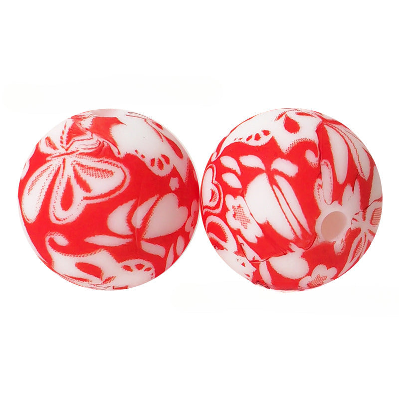 Halloween Silicone Beads DIY Accessories Baby Soothing Teether-50PCS