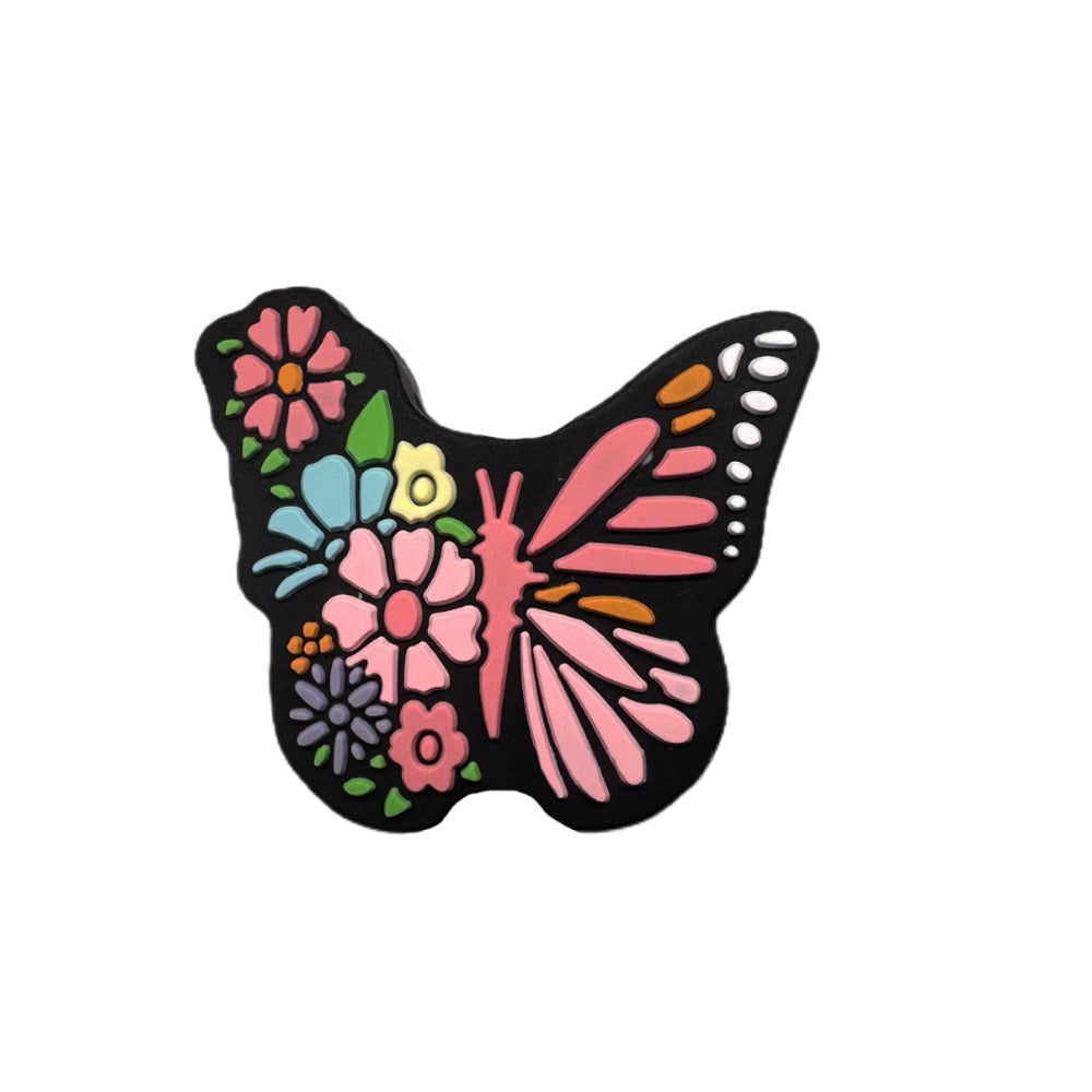 Colorful Creative Letter Graffiti Butterfly Books Beads-10PCS
