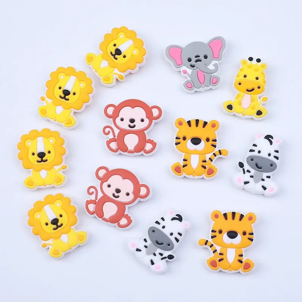 Flatback Animals Silicone Focal Beads for DIY Pens Bracelet