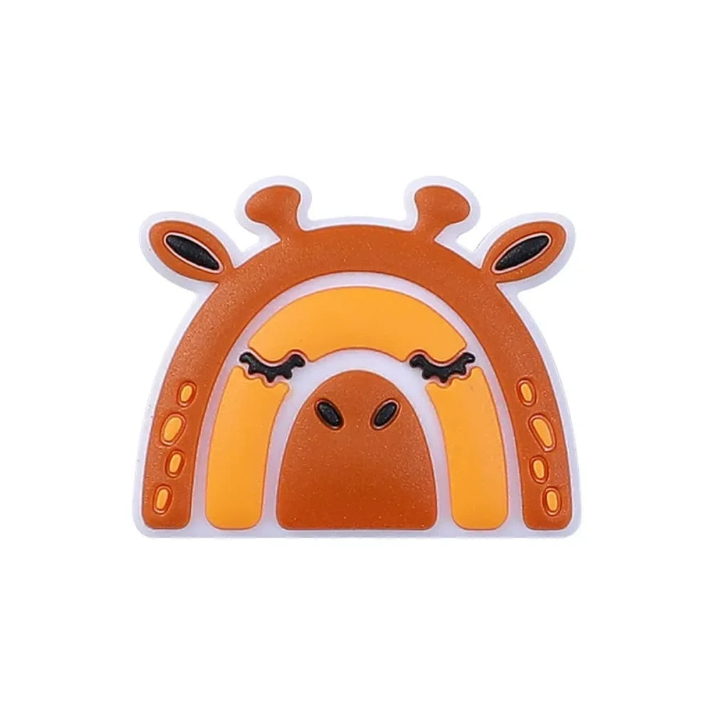 Flatback Animals Silicone Focal Beads for DIY Pens Keychains