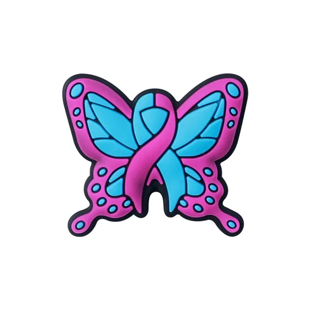 Flatback Autism Silicone Focal Beads for DIY Pens Keychains