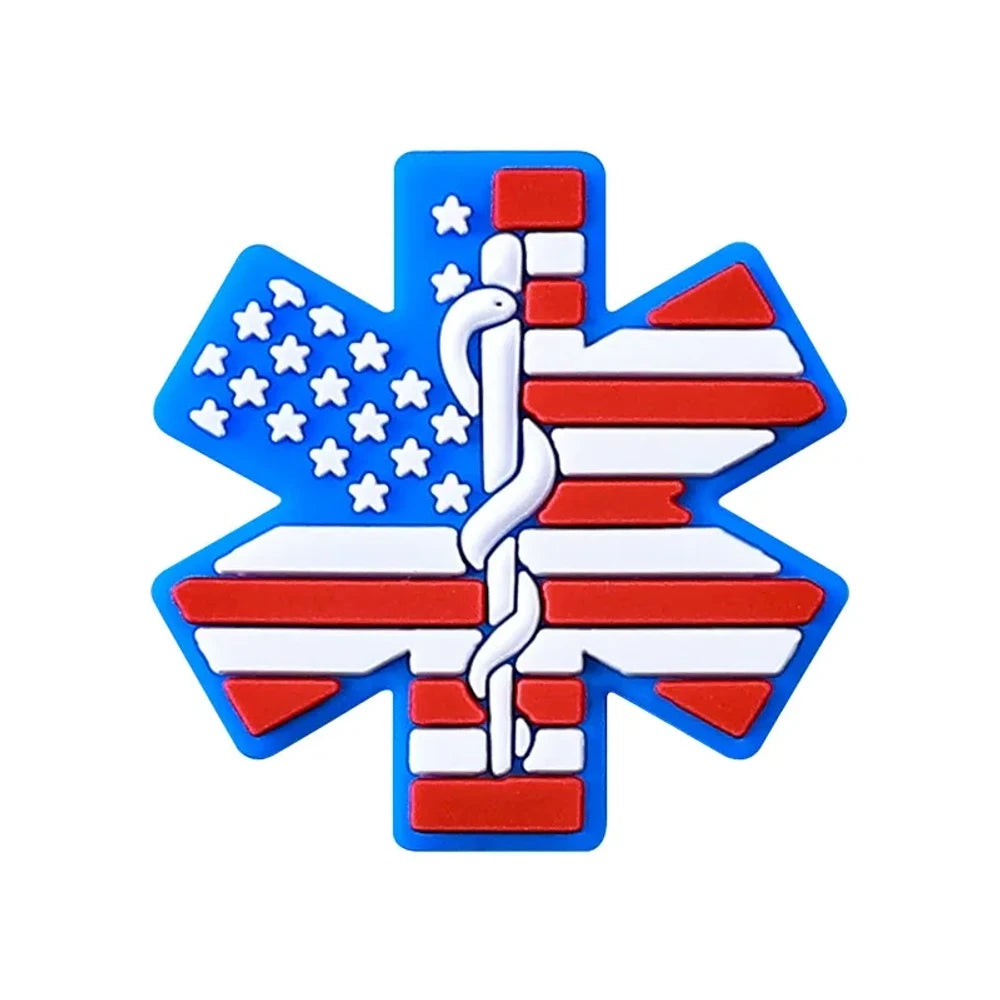 Flatback Badge Silicone Focal Beads for DIY Pens Keychains