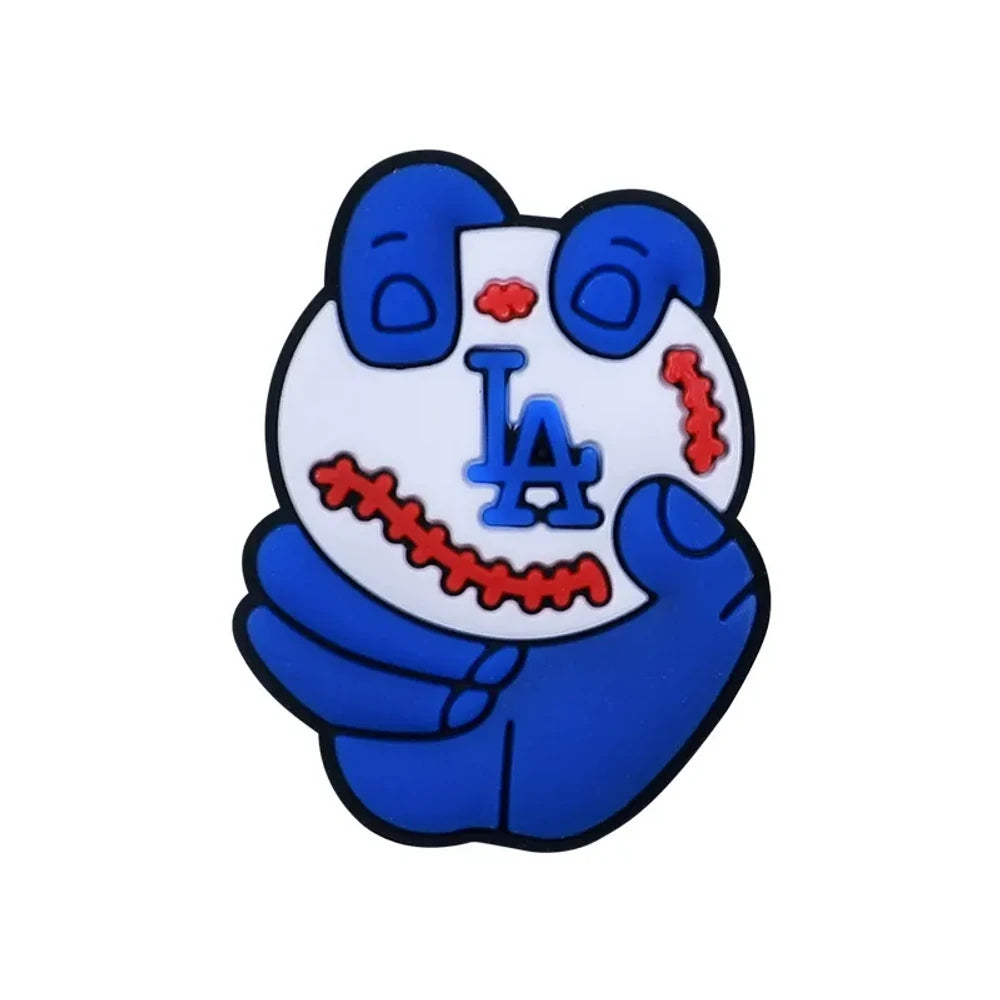 Flatback Baseball Silicone Focal Beads for DIY Pens Keychains