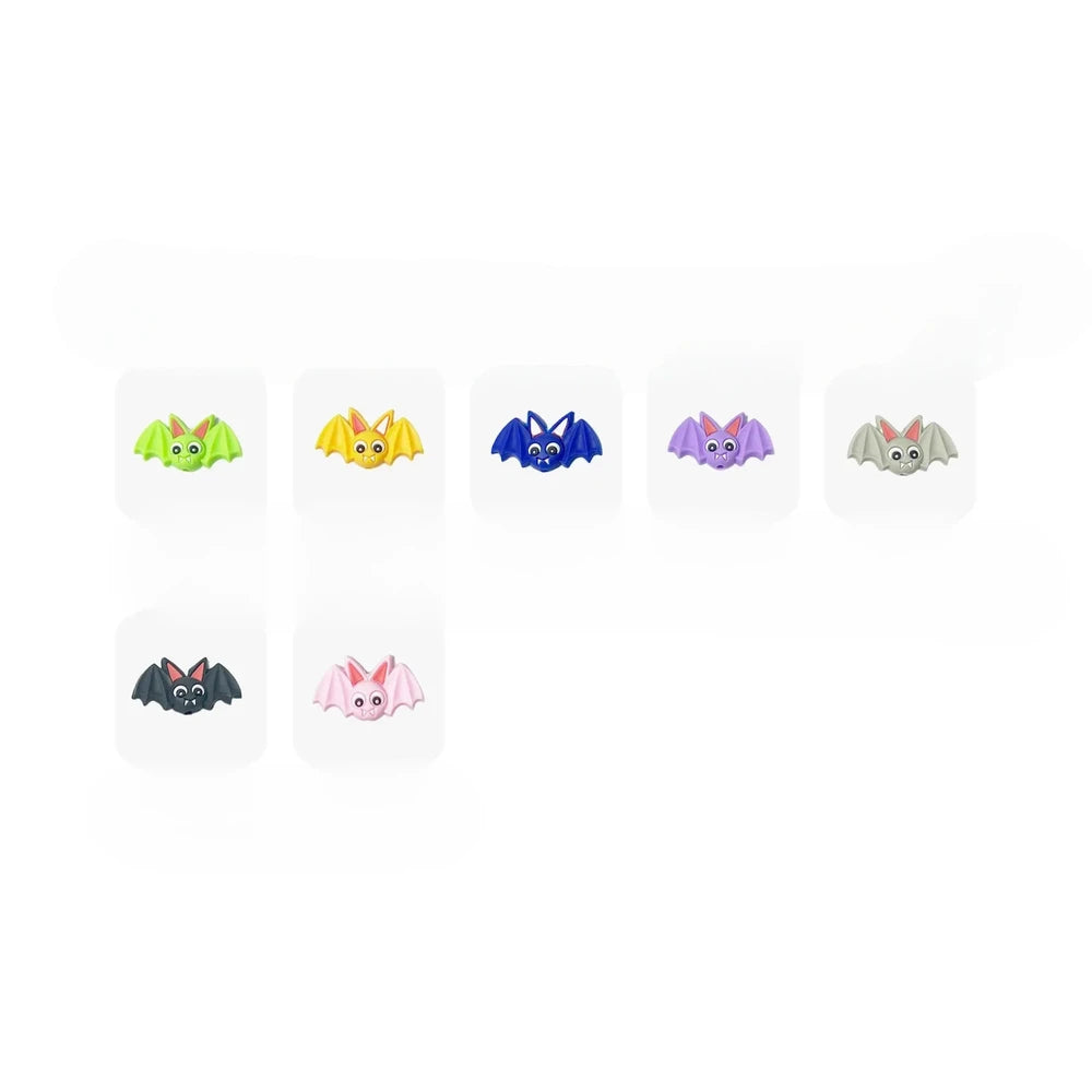 Flatback Bat Silicone Focal Beads for DIY Keychains Bracelet Pens