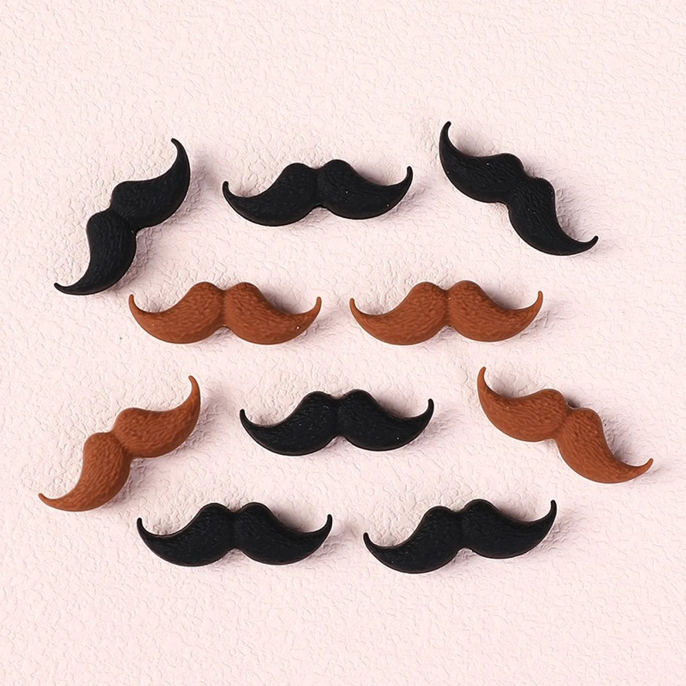 Flatback Beard Silicone Focal Beads for DIY Pens Keychains