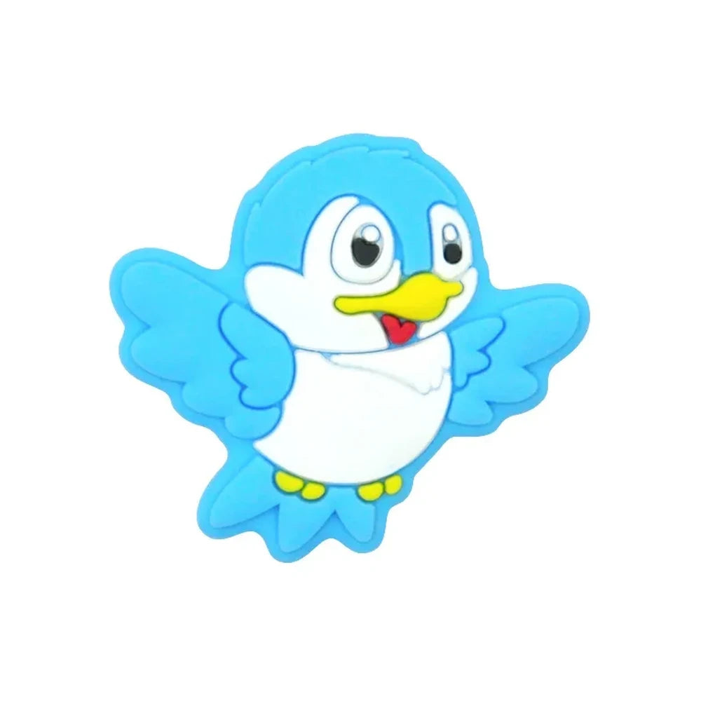 Flatback Bird Silicone Focal Beads for DIY Keychains Bracelet Pens