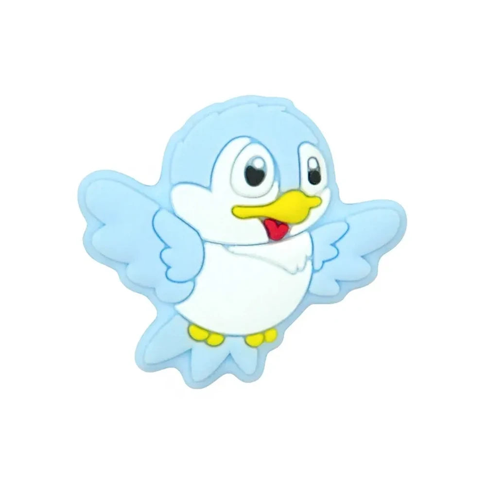 Flatback Bird Silicone Focal Beads for DIY Keychains Bracelet Pens