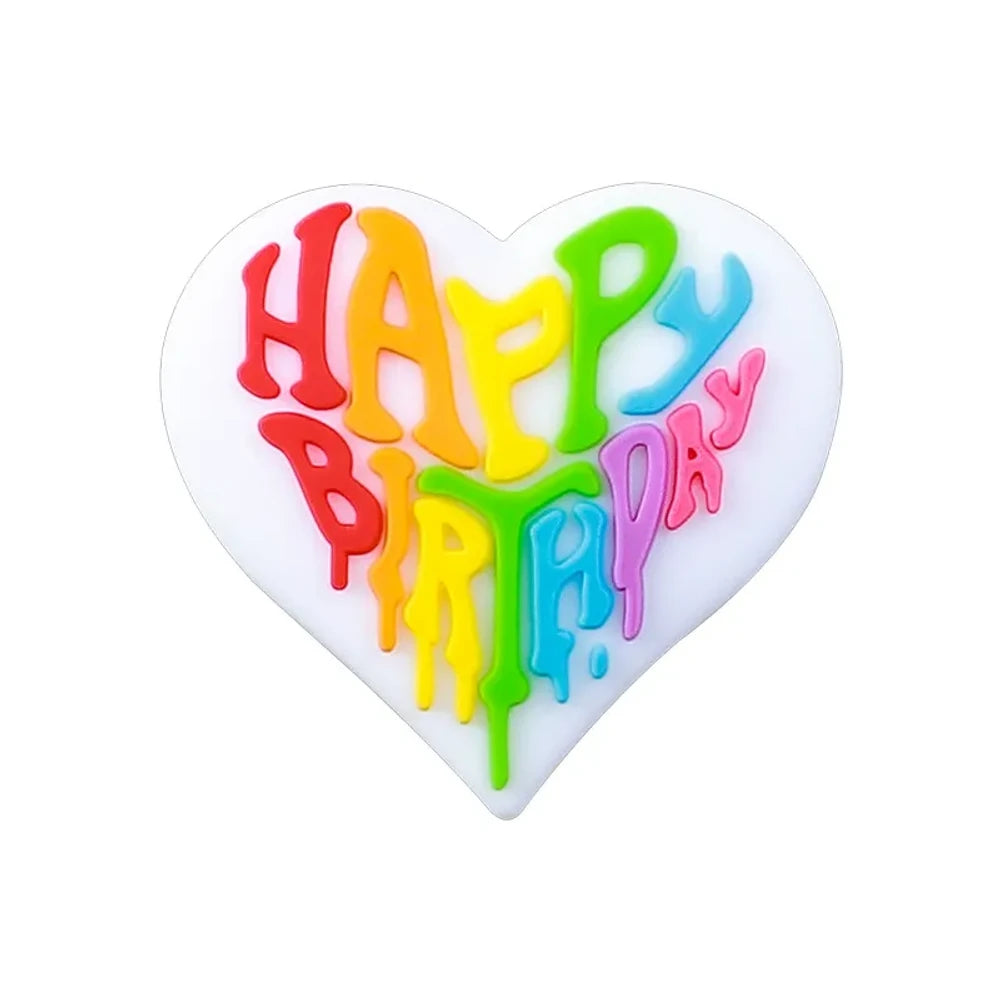 Flatback Birthday Silicone Focal Beads for DIY Pens Bracelet