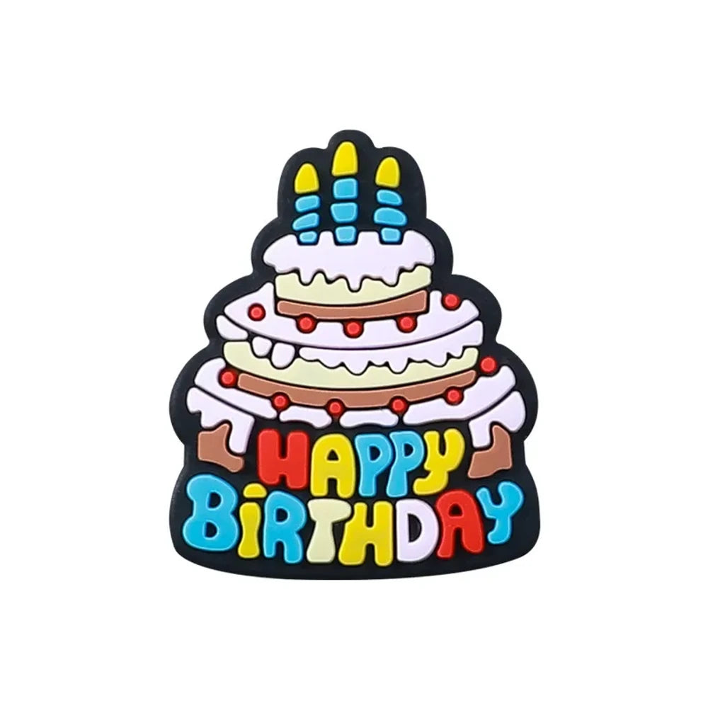 Flatback Birthday Silicone Focal Beads for DIY Pens Bracelet