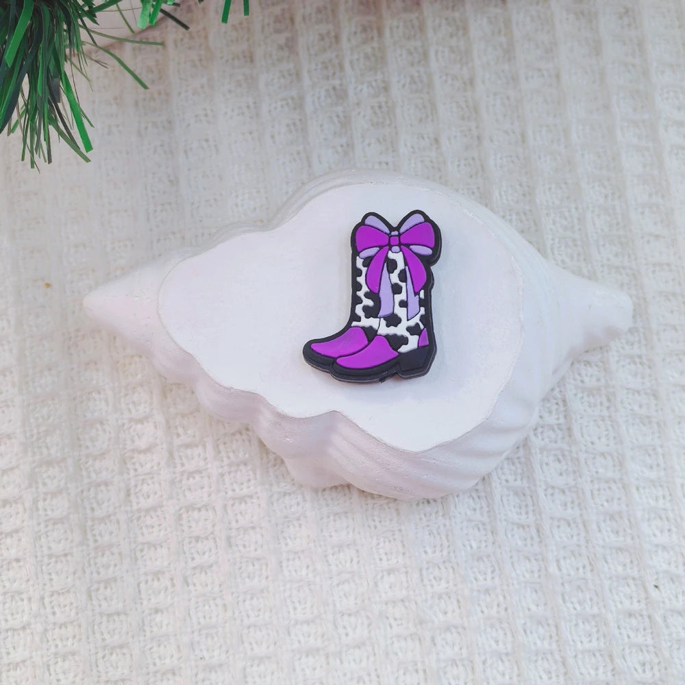 Flatback Boot Series Silicone Focal Beads for DIY Pens Bracelet Keychains