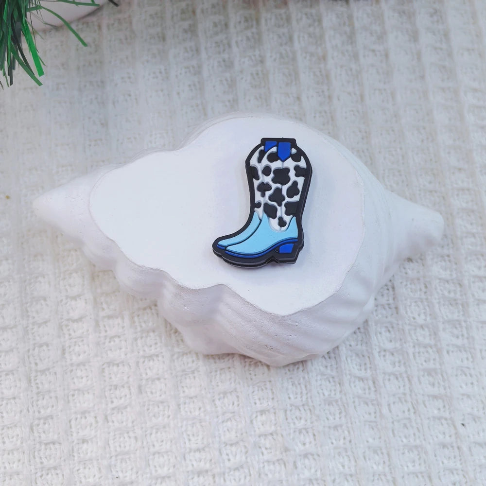 Flatback Boot Series Silicone Focal Beads for DIY Pens Bracelet Keychains