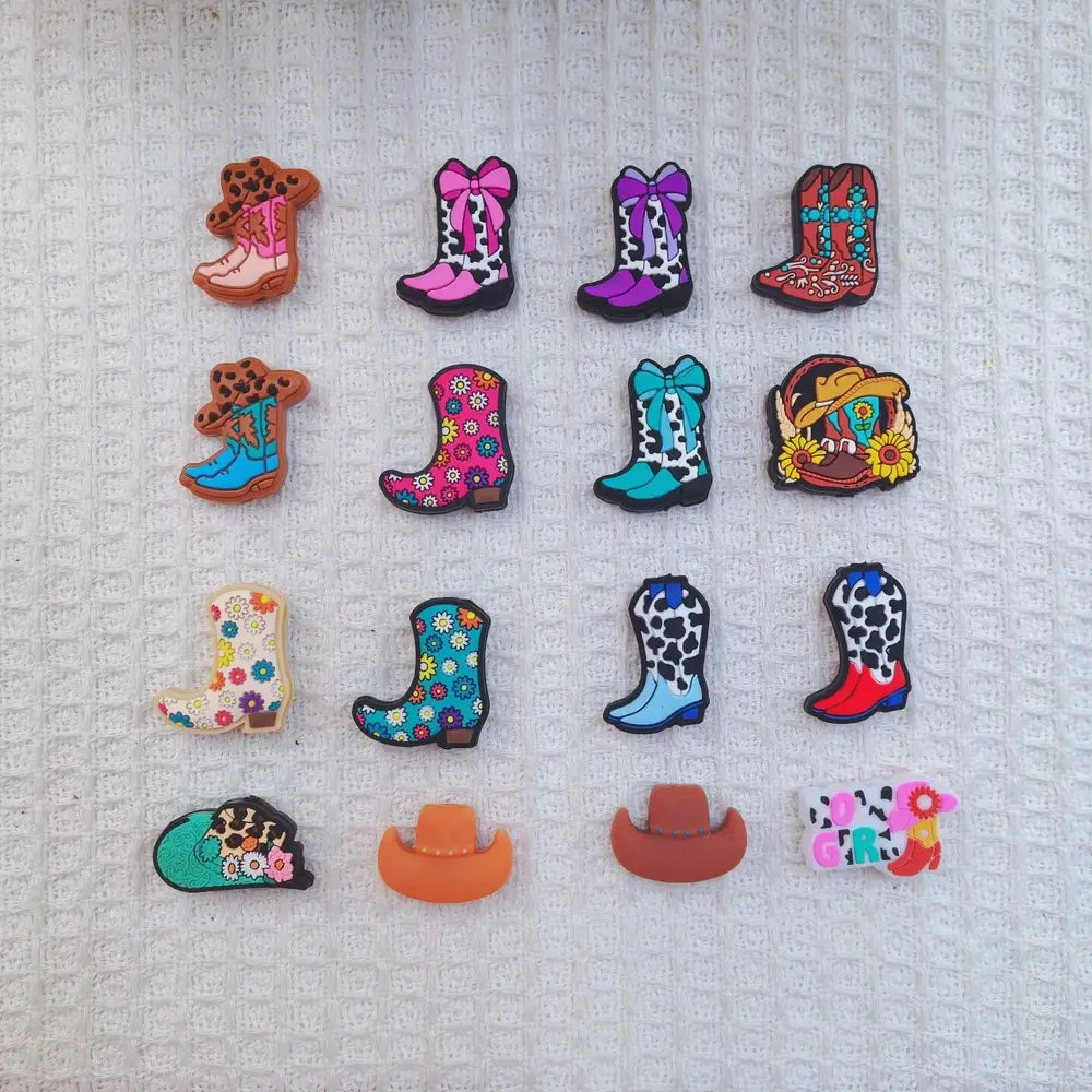Flatback Boot Series Silicone Focal Beads for DIY Pens Bracelet Keychains