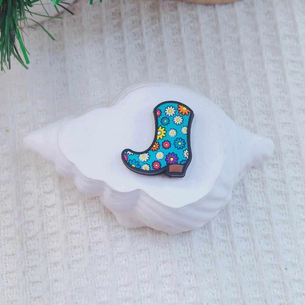 Flatback Boot Series Silicone Focal Beads for DIY Pens Bracelet Keychains