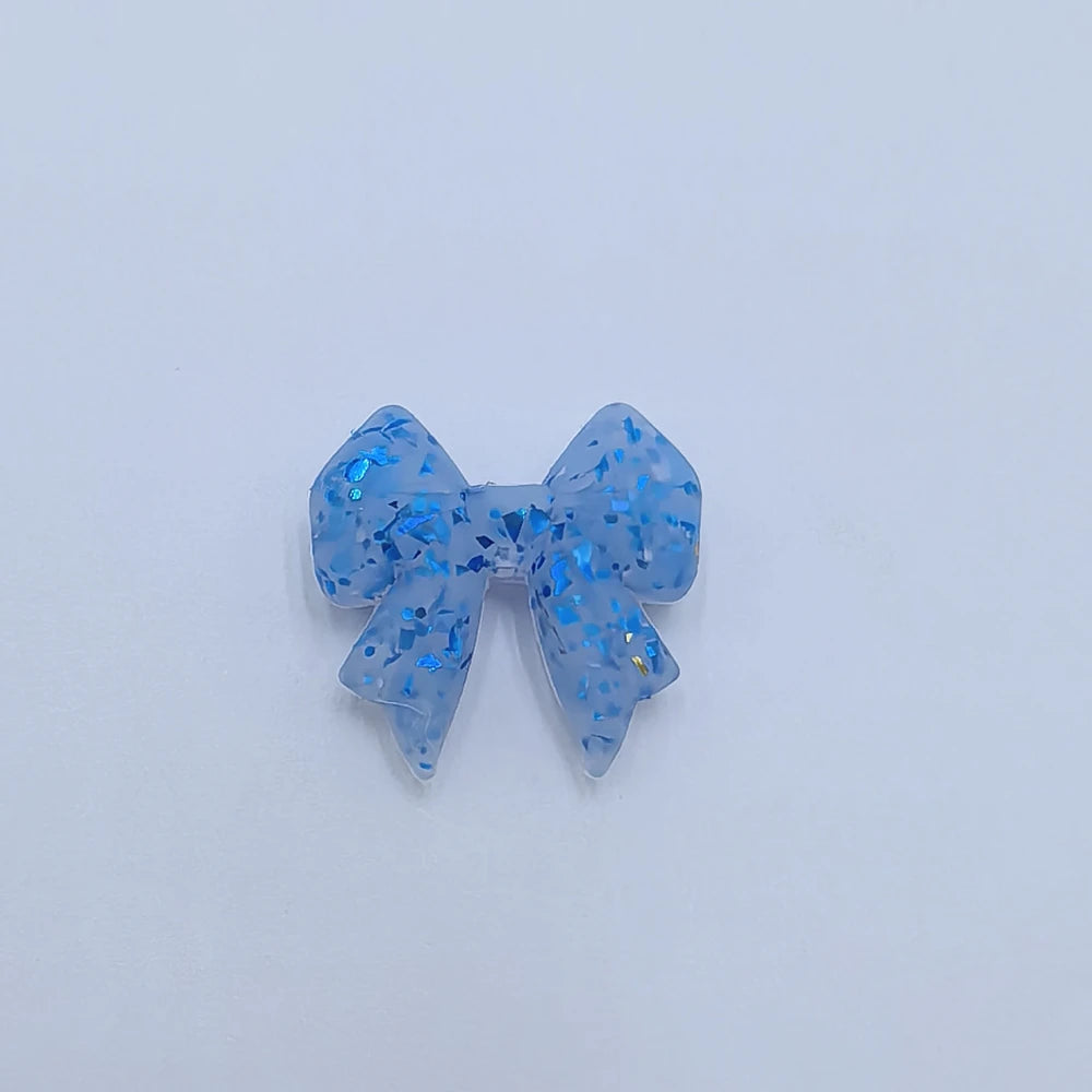 Flatback Bowtie Series Silicone Focal Beads for DIY Pens Keychains