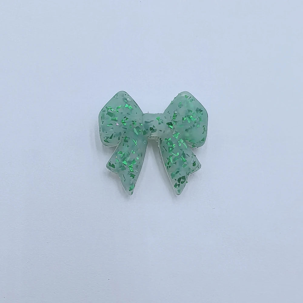 Flatback Bowtie Series Silicone Focal Beads for DIY Pens Keychains
