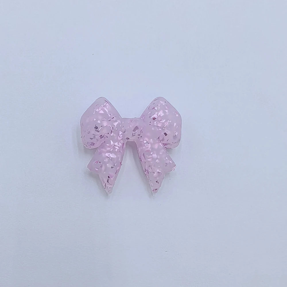 Flatback Bowtie Series Silicone Focal Beads for DIY Pens Keychains