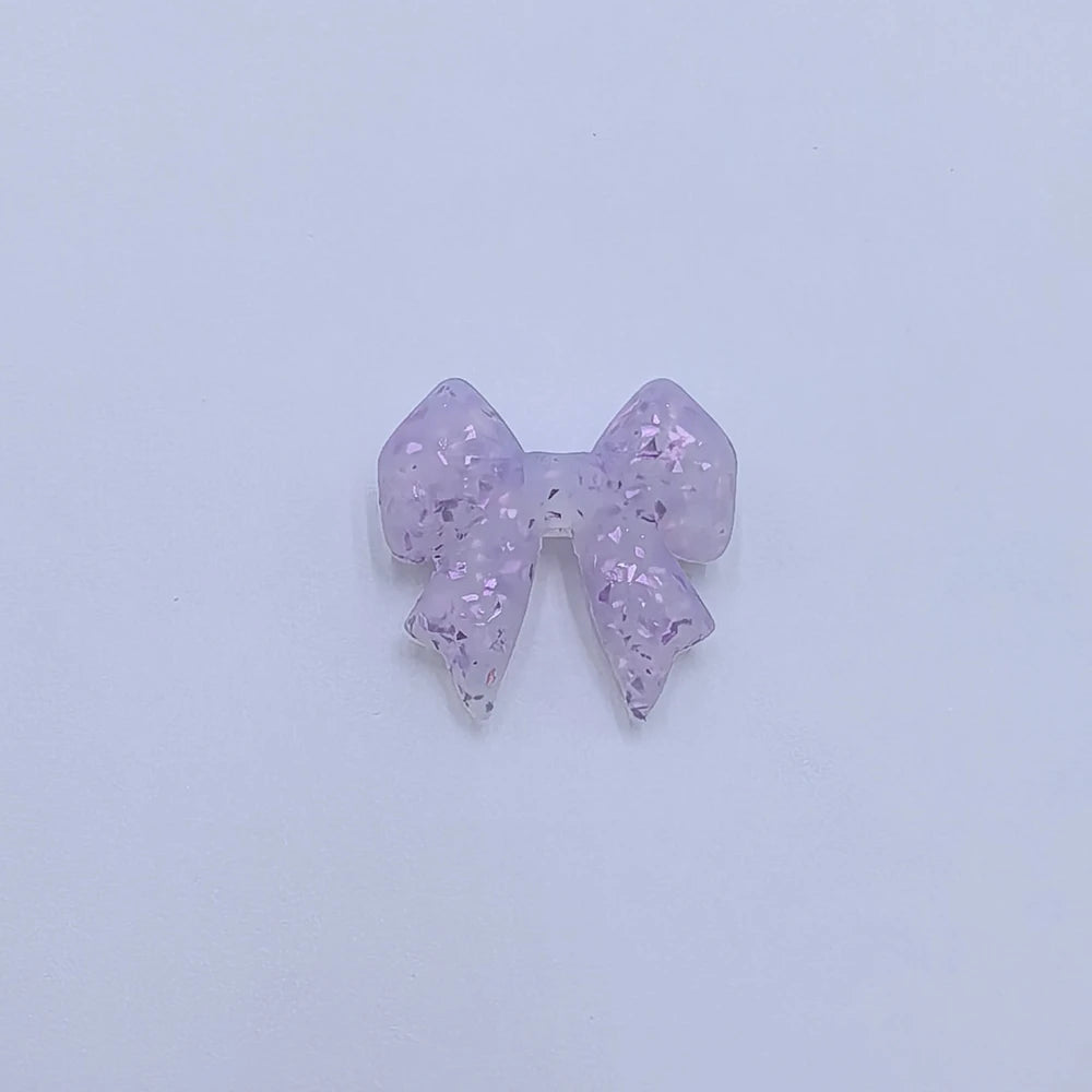 Flatback Bowtie Series Silicone Focal Beads for DIY Pens Keychains