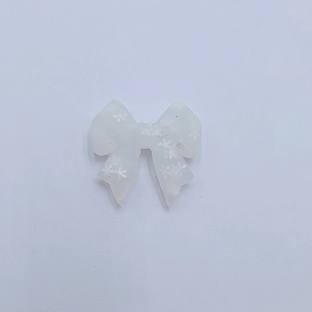 Flatback Bowtie Series Silicone Focal Beads for DIY Pens Keychains