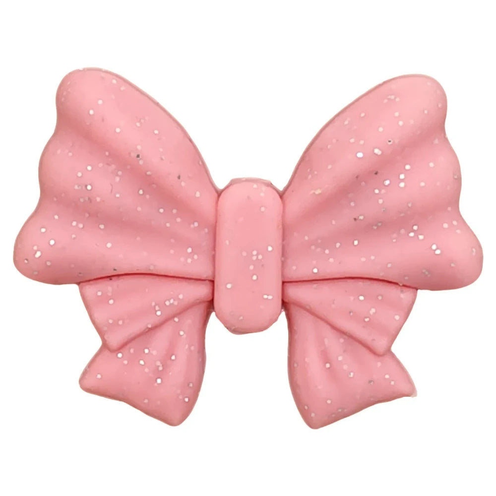 Flatback Bowtie Silicone Focal Beads for DIY Keychains Bracelet Pens