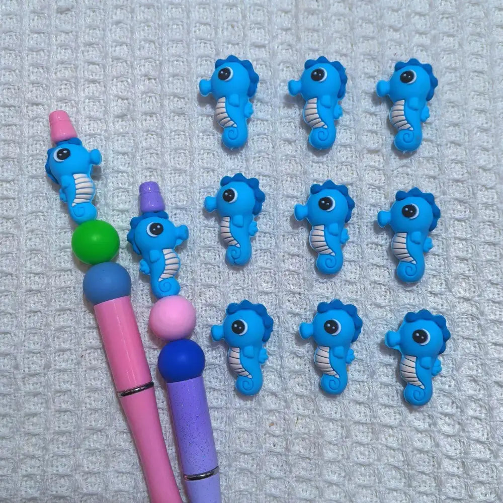 3D Seahorse Silicone Focal Beads for DIY Pens Bracelet