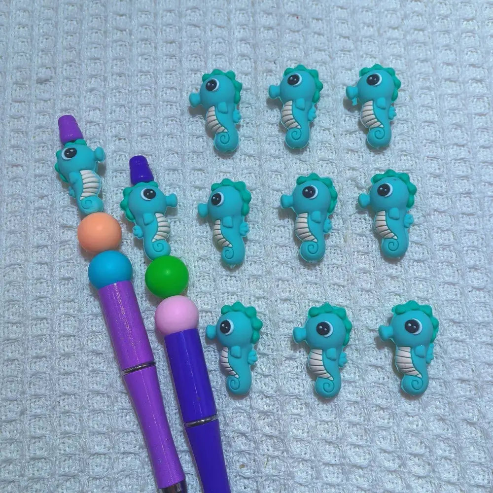 3D Seahorse Silicone Focal Beads for DIY Pens Bracelet