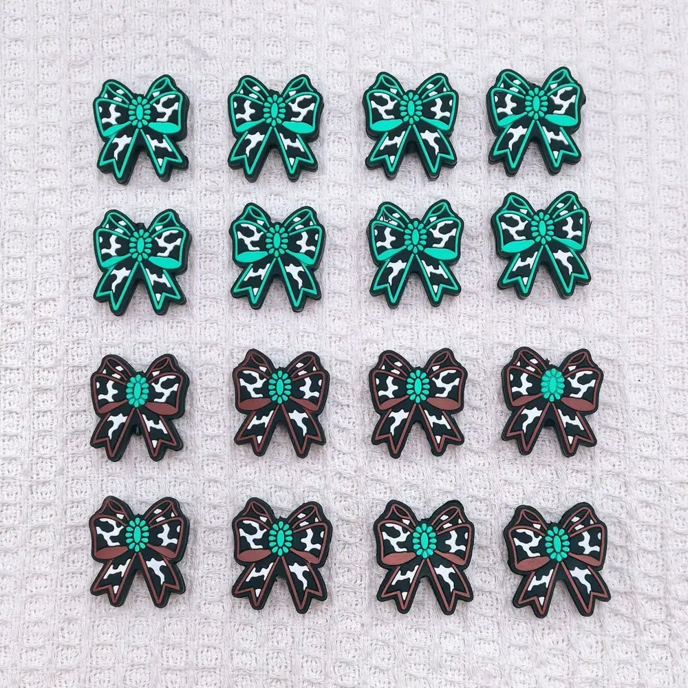 Flatback Bowtie Silicone Focal Beads for DIY Pens Bracelet