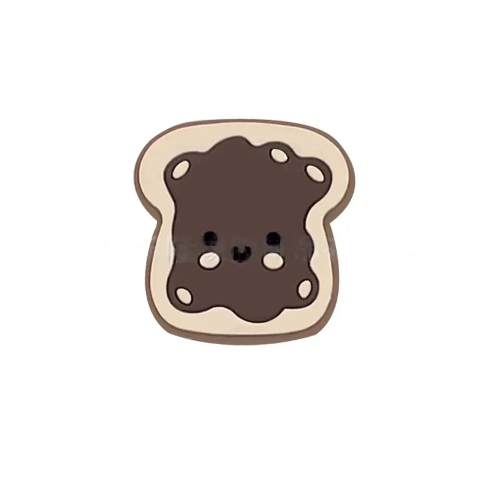 Flatback Bread Silicone Focal Beads for DIY Keychains Bracelet Pens